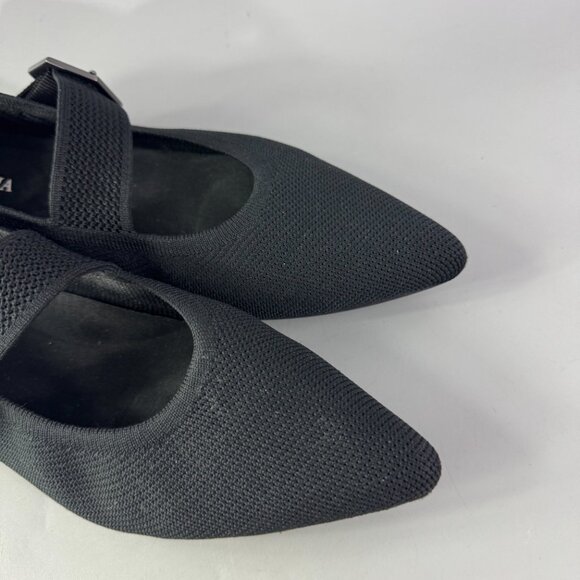 Vivaia Pointed-toe Mary-Jane Flats (Maria) in Black, Size 39.5 - Picture 12 of 14